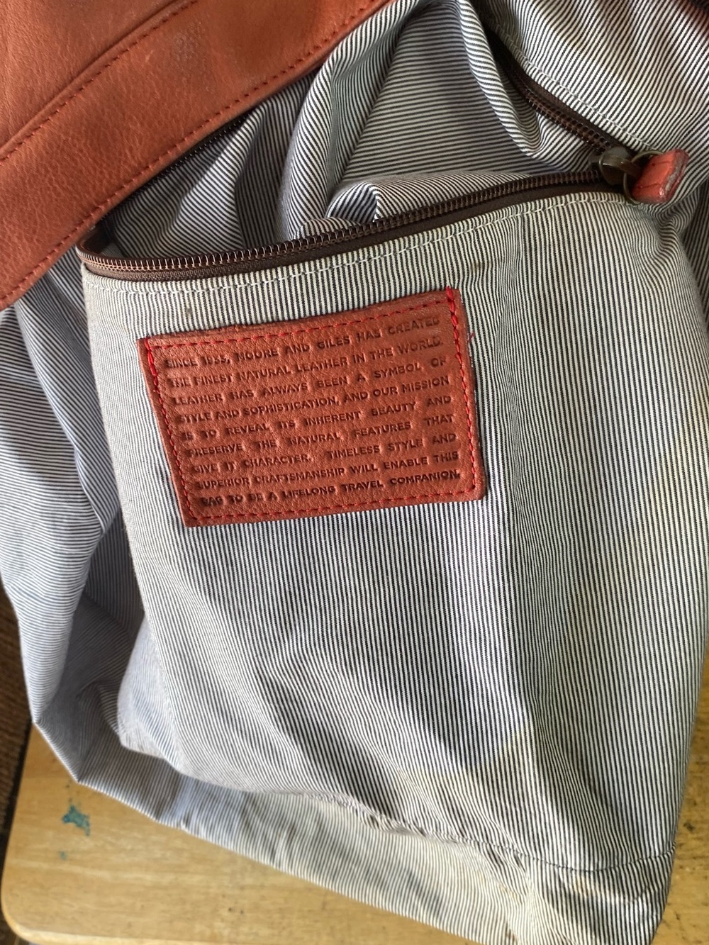 Moore & Giles Leather Slouchy Hobo Shoulder Bag Terracotta Boho Y2K - Picture 10 of 16